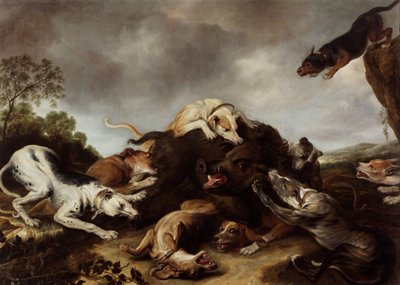The Boar Hunt by Frans Snyders or Snijders